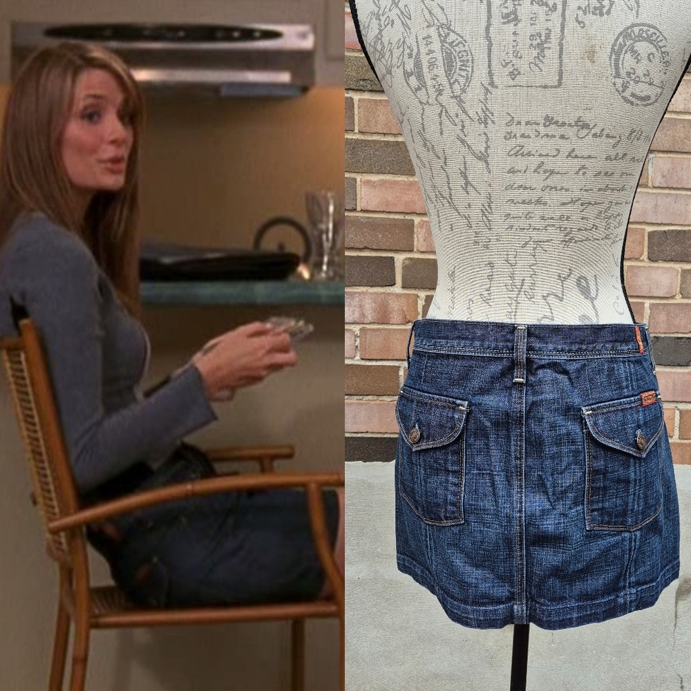 ASO Marissa Cooper The OC 7 For All Mankind Denim Mini Skirt 28